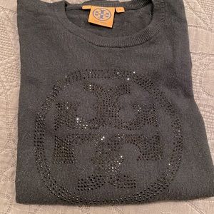 Tory Burch beaded crew neck sweater